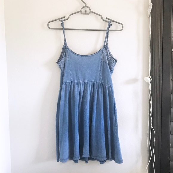 TOPSHOP Blue Picnic Dress - Picture 5 of 7